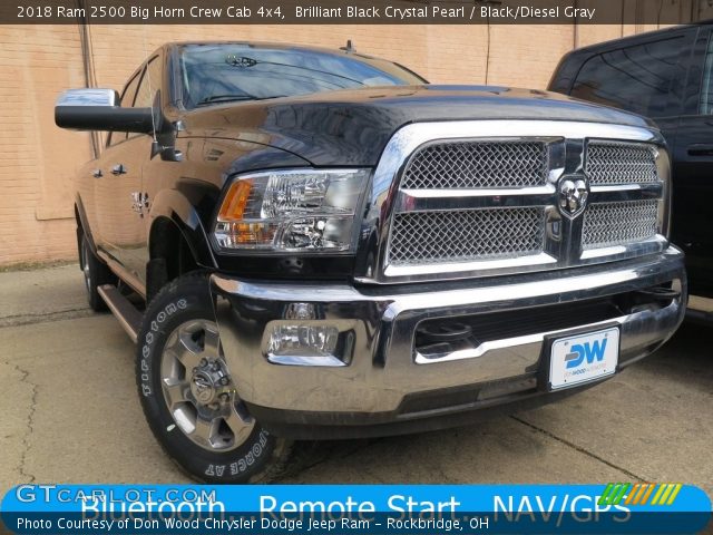 2018 Ram 2500 Big Horn Crew Cab 4x4 in Brilliant Black Crystal Pearl