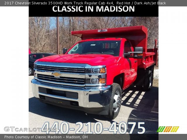 2017 Chevrolet Silverado 3500HD Work Truck Regular Cab 4x4 in Red Hot