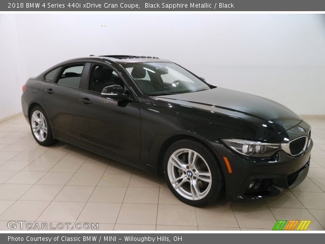 2018 BMW 4 Series 440i xDrive Gran Coupe in Black Sapphire Metallic