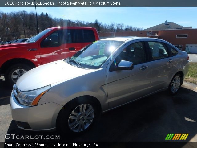 2010 Ford Focus SEL Sedan in Ingot Silver Metallic