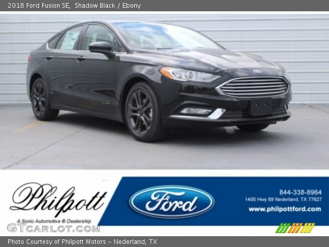 2018 Ford Fusion SE in Shadow Black