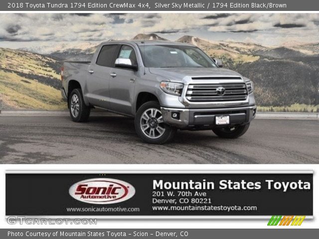 2018 Toyota Tundra 1794 Edition CrewMax 4x4 in Silver Sky Metallic