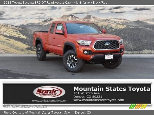 2018 Toyota Tacoma TRD Off Road Access Cab 4x4 in Inferno