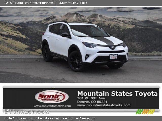 2018 Toyota RAV4 Adventure AWD in Super White