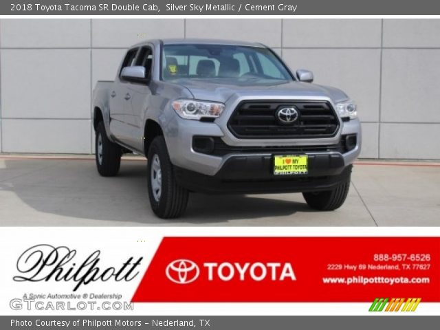 2018 Toyota Tacoma SR Double Cab in Silver Sky Metallic