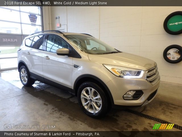 2018 Ford Escape SEL 4WD in White Gold