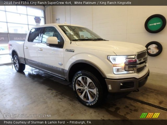 2018 Ford F150 King Ranch SuperCrew 4x4 in White Platinum