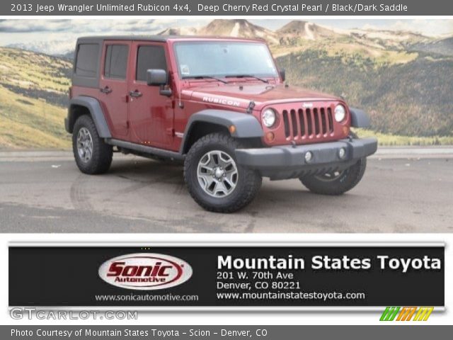 2013 Jeep Wrangler Unlimited Rubicon 4x4 in Deep Cherry Red Crystal Pearl