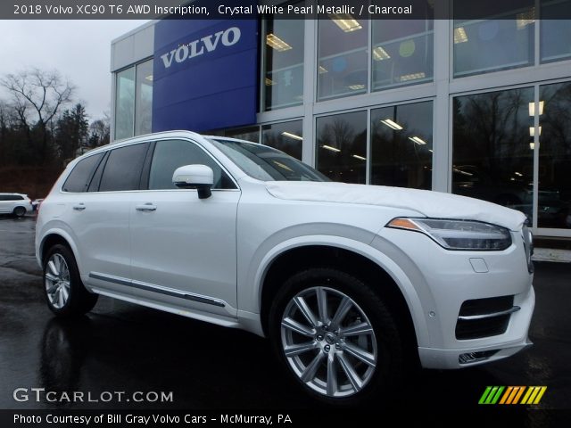 2018 Volvo XC90 T6 AWD Inscription in Crystal White Pearl Metallic