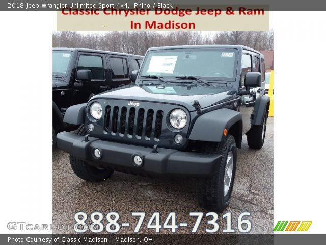 2018 Jeep Wrangler Unlimited Sport 4x4 in Rhino