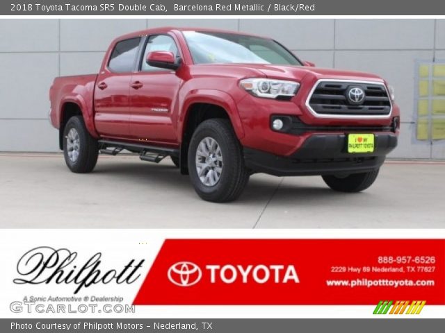 2018 Toyota Tacoma SR5 Double Cab in Barcelona Red Metallic