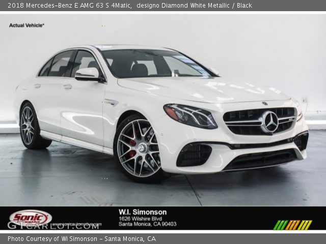 2018 Mercedes-Benz E AMG 63 S 4Matic in designo Diamond White Metallic