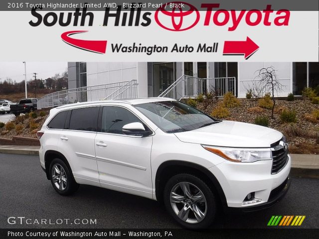 2016 Toyota Highlander Limited AWD in Blizzard Pearl