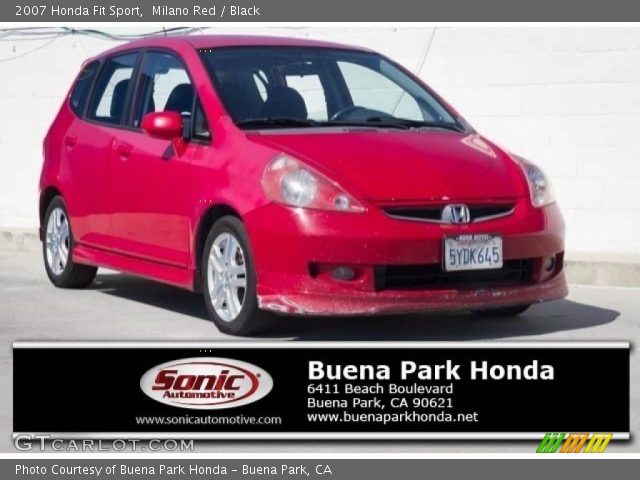 2007 Honda Fit Sport in Milano Red