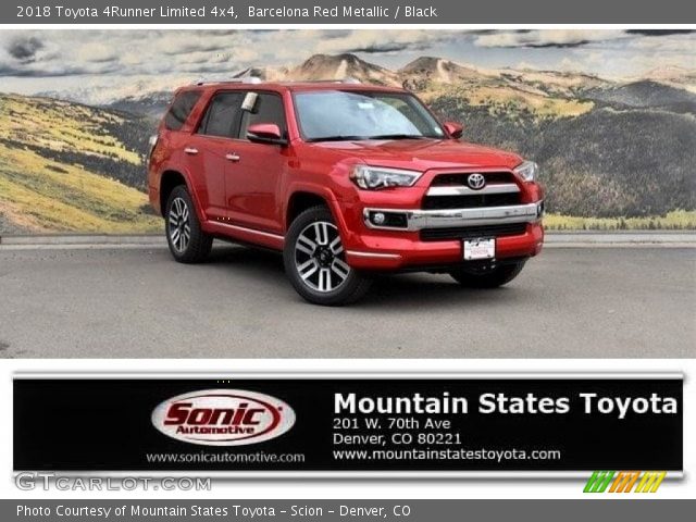 2018 Toyota 4Runner Limited 4x4 in Barcelona Red Metallic