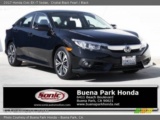 2017 Honda Civic EX-T Sedan in Crystal Black Pearl