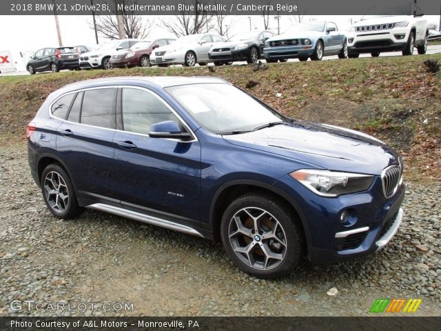 2018 BMW X1 xDrive28i in Mediterranean Blue Metallic