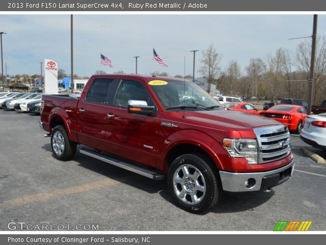 2013 Ford F150 Lariat SuperCrew 4x4 in Ruby Red Metallic