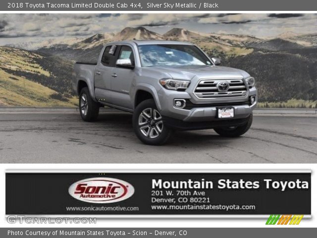 2018 Toyota Tacoma Limited Double Cab 4x4 in Silver Sky Metallic