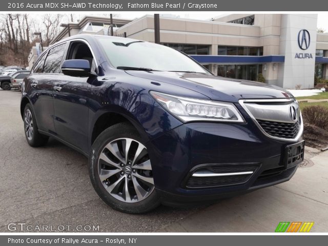 2016 Acura MDX SH-AWD Technology in Fathom Blue Pearl
