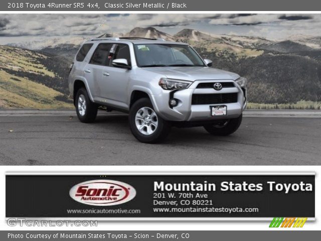 2018 Toyota 4Runner SR5 4x4 in Classic Silver Metallic