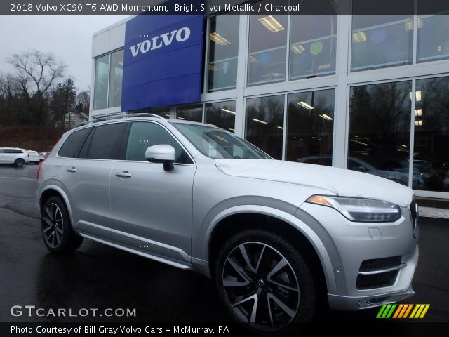 2018 Volvo XC90 T6 AWD Momentum in Bright Silver Metallic