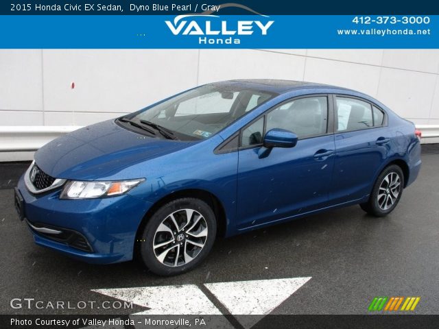 2015 Honda Civic EX Sedan in Dyno Blue Pearl