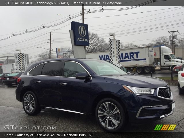 2017 Acura MDX Technology SH-AWD in Fathom Blue Pearl