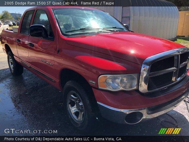 2005 Dodge Ram 1500 ST Quad Cab 4x4 in Flame Red