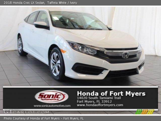 2018 Honda Civic LX Sedan in Taffeta White