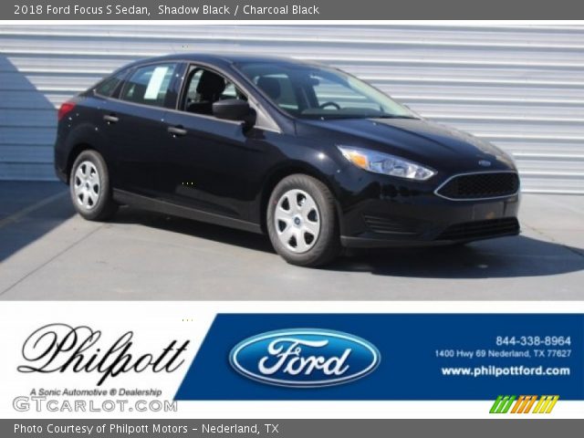 2018 Ford Focus S Sedan in Shadow Black