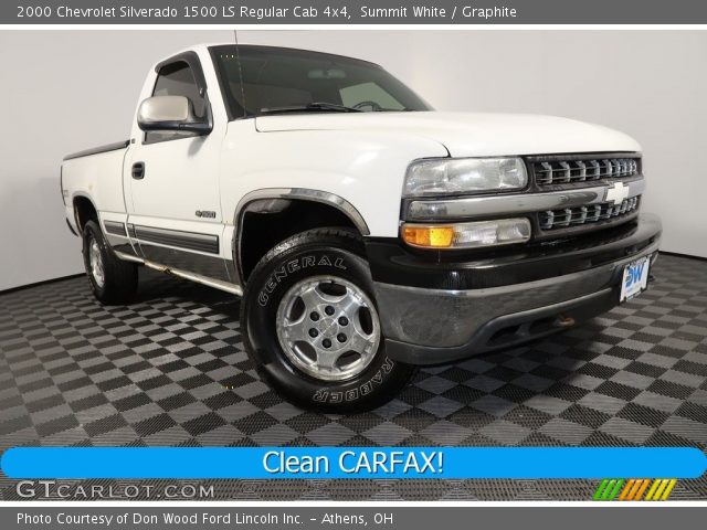 2000 Chevrolet Silverado 1500 LS Regular Cab 4x4 in Summit White