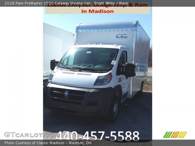 2018 Ram ProMaster 3500 Cutaway Moving Van in Bright White