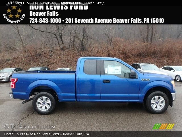 2018 Ford F150 XLT SuperCab in Lightning Blue