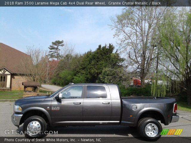 2018 Ram 3500 Laramie Mega Cab 4x4 Dual Rear Wheel in Granite Crystal Metallic