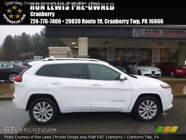 2018 Jeep Cherokee Overland 4x4 in Bright White