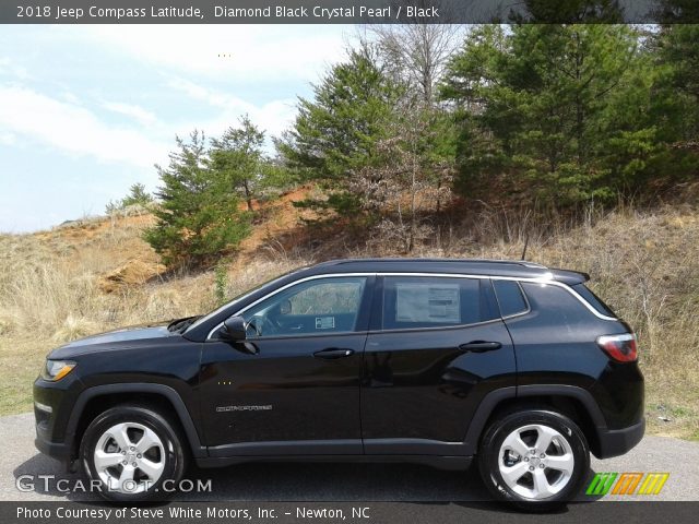 2018 Jeep Compass Latitude in Diamond Black Crystal Pearl