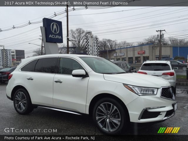 2017 Acura MDX Technology SH-AWD in White Diamond Pearl