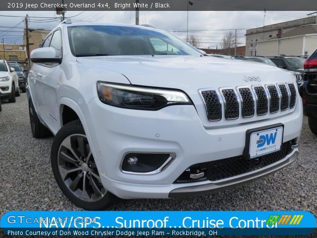 2019 Jeep Cherokee Overland 4x4 in Bright White