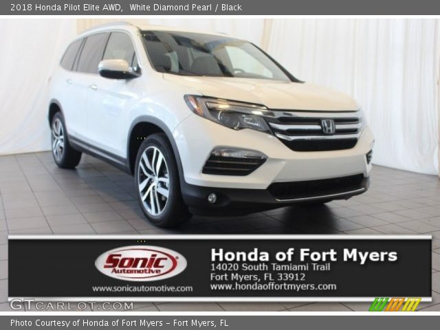 2018 Honda Pilot Elite AWD in White Diamond Pearl