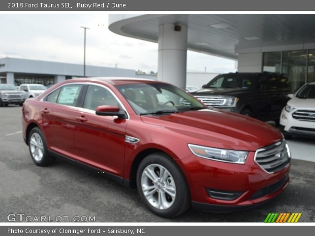2018 Ford Taurus SEL in Ruby Red