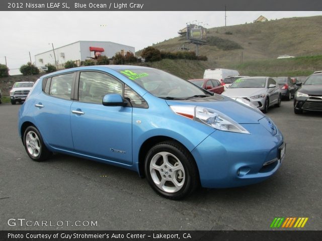 2012 Nissan LEAF SL in Blue Ocean