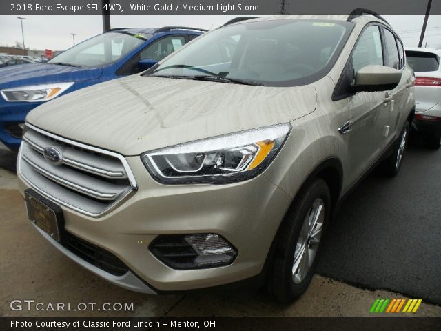 2018 Ford Escape SEL 4WD in White Gold