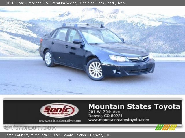 2011 Subaru Impreza 2.5i Premium Sedan in Obsidian Black Pearl