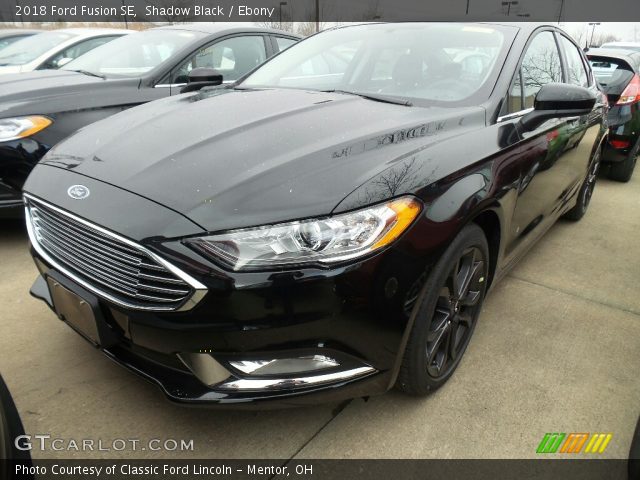 2018 Ford Fusion SE in Shadow Black