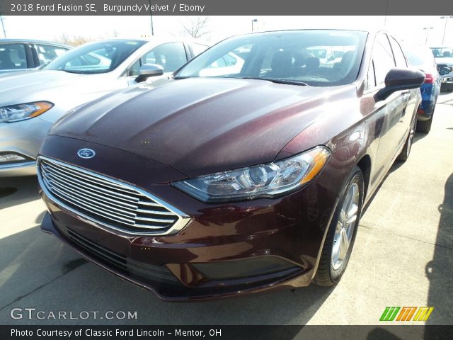 2018 Ford Fusion SE in Burgundy Velvet