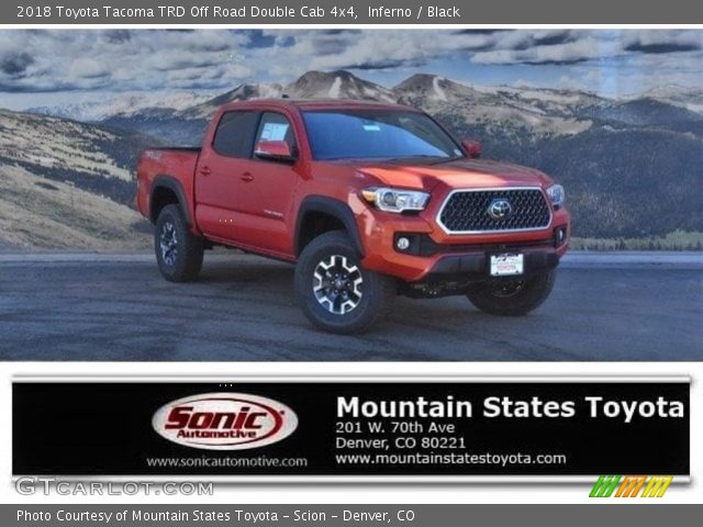 2018 Toyota Tacoma TRD Off Road Double Cab 4x4 in Inferno
