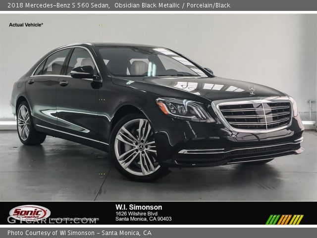 2018 Mercedes-Benz S 560 Sedan in Obsidian Black Metallic
