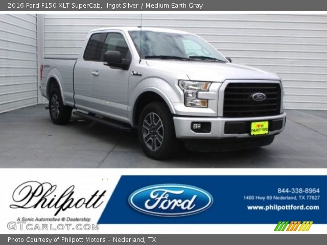 2016 Ford F150 XLT SuperCab in Ingot Silver