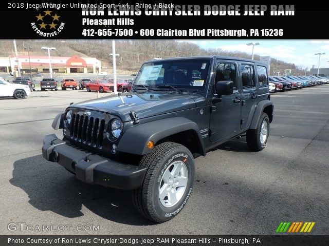 2018 Jeep Wrangler Unlimited Sport 4x4 in Rhino